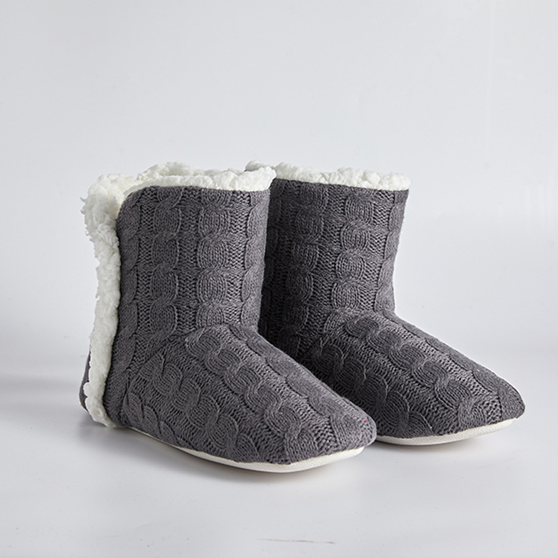 12 Pairs Slipper Socks Autumn Winter Plus Thick Velvet Floor Socks Warm Socks Adult Household Carpet  The Month Socks